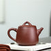 Handmade Bamboo Leaves Purple Clay Teapot-3