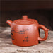 Flower Carving Purple Clay Teapot-4