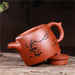 Flower Carving Purple Clay Teapot-5