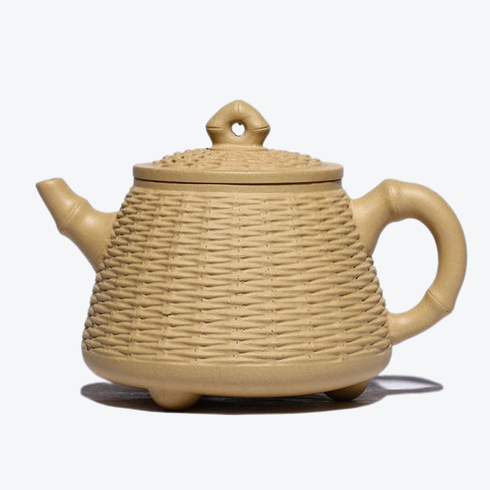 Bamboo Weaving Yixing Teapot-1