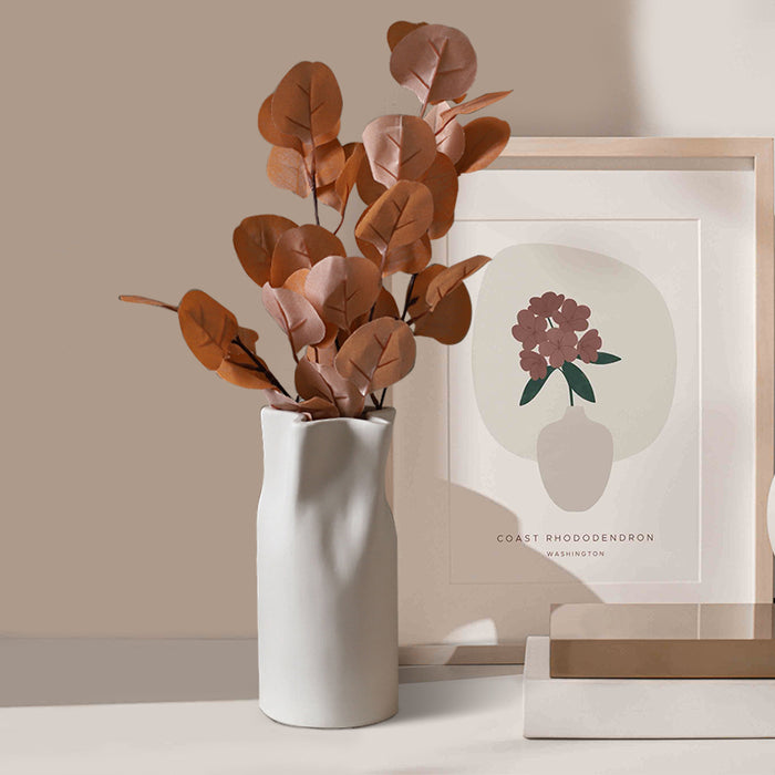 Abstract Solid Color Ceramic Table Vase-2