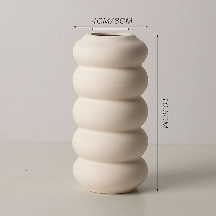 Abstract Solid Color Ceramic Table Vase-8
