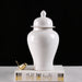 Solid White Jingdezhen Temple Jar-4