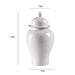 Solid White Jingdezhen Temple Jar-6