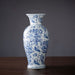 Chinoiserie Blue Floral Porcelain Vase-2