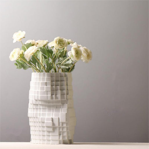 Geometric Abstract Art Ceramic Vase-2