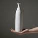 White Horizontal Striped Ceramic Vase-4