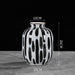 Black and White Dotted Line Porcelain Vase-7