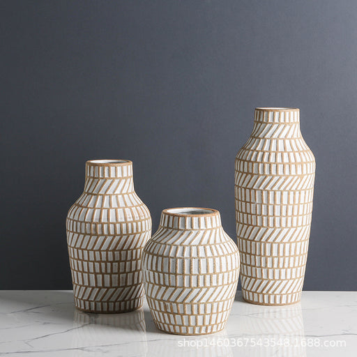 Retro Frosted Ceramic Vase-2