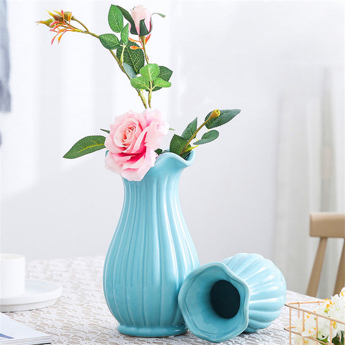 Nordic Ruffle Opening Table Vase-4