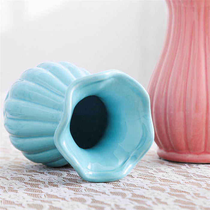 Nordic Ruffle Opening Table Vase-5