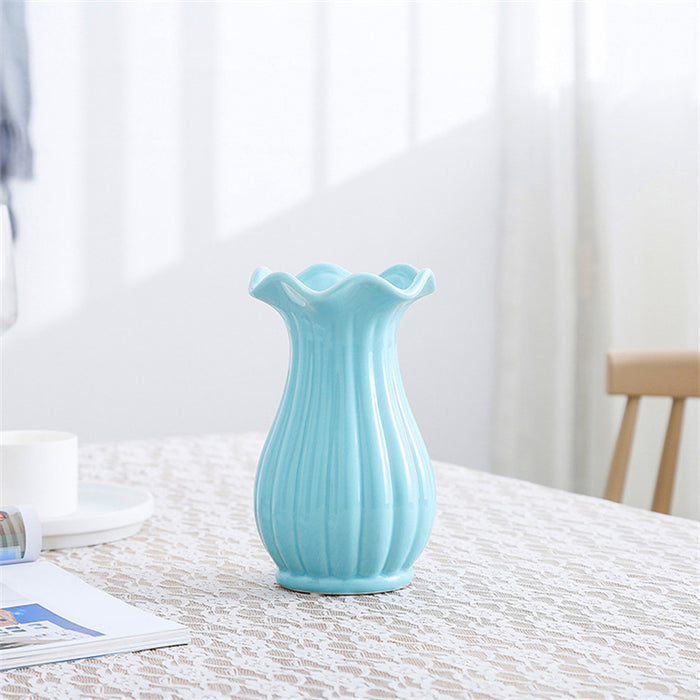 Nordic Ruffle Opening Table Vase-3