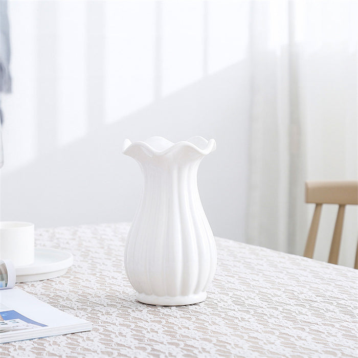Nordic Ruffle Opening Table Vase-8