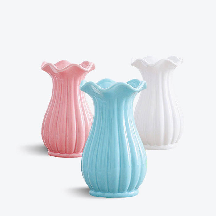 Nordic Ruffle Opening Table Vase-1