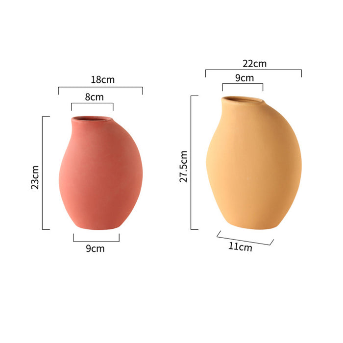 Nordic Morandi Flask-Shaped Table Vase-2
