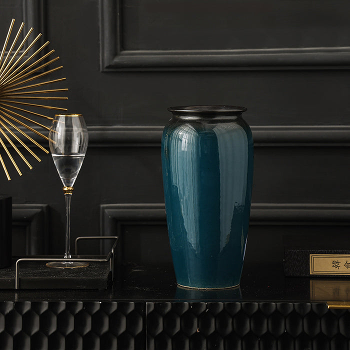 Flow Glaze Ceramic Table Vase-2