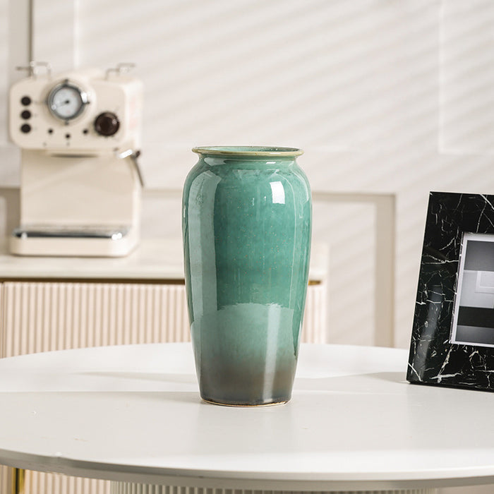 Flow Glaze Ceramic Table Vase-6