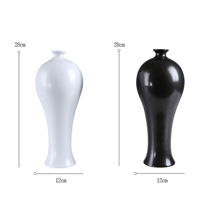 New Chinese Style Solid Color Ceramic Vase-3