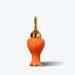 Orange Ginger Jar with Gold Lid-2