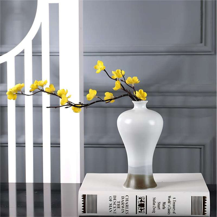Mist Ink Art Base Ceramic Vase-3