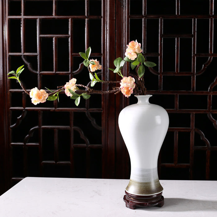 Mist Ink Art Base Ceramic Vase-6