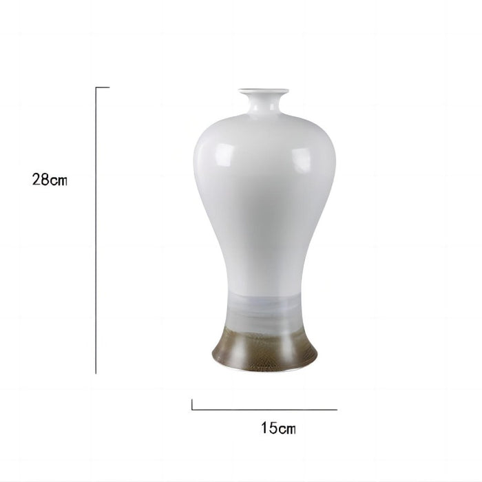 Mist Ink Art Base Ceramic Vase-5