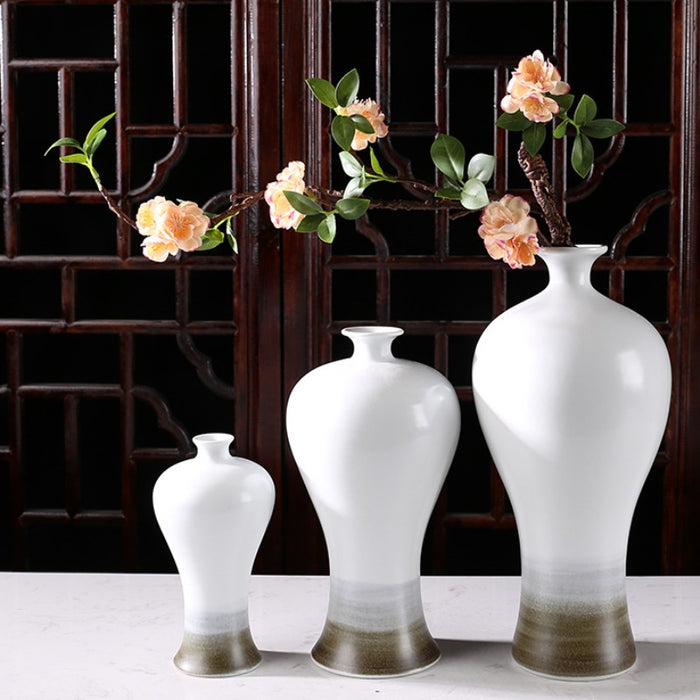 Mist Ink Art Base Ceramic Vase-8