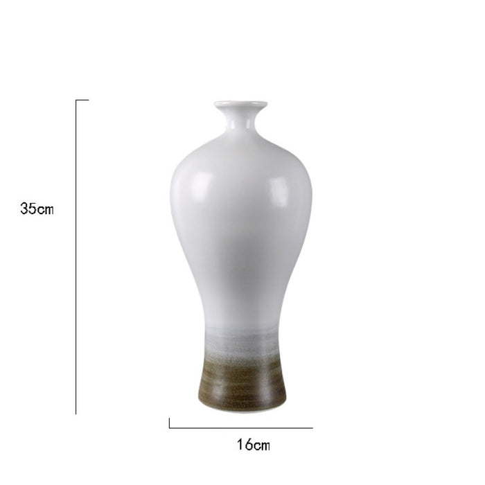 Mist Ink Art Base Ceramic Vase-7