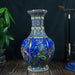 Hand-Painted Flower and Bird Enamel Vase-5