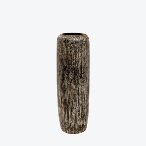 Vintage Vertical Striped Floor Vase-2