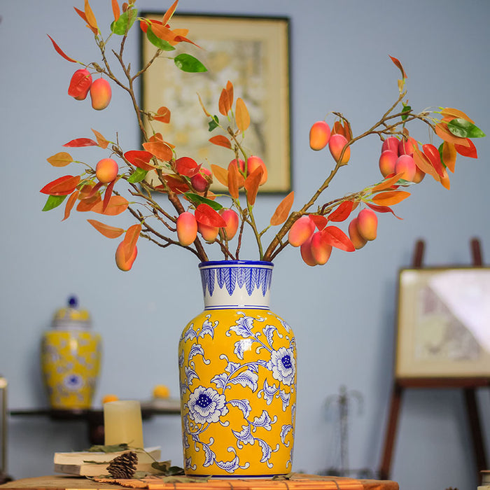 Chinese Tangled Peony Porcelain Vase-7