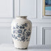 Applique and Ice Crack Design Ceramic Vase-4