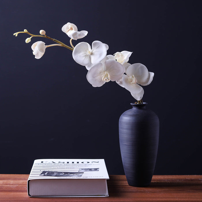 Simple Horizontal Stripes Ceramic Vase-7