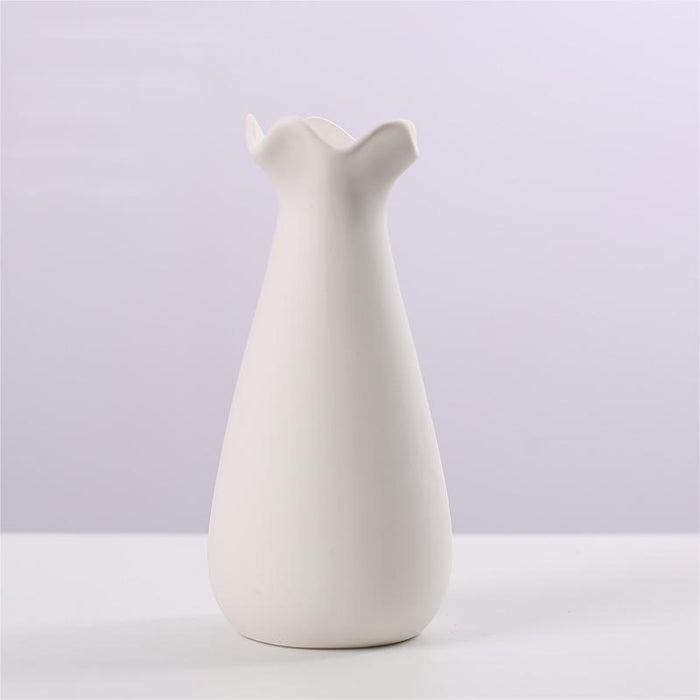 Nordic Style Simple Solid Color Ceramic Vase-5