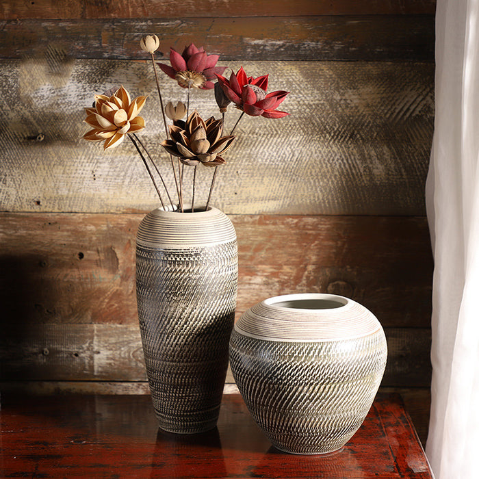 Classic Retro Decorative Ceramic Vase-3