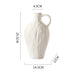 Nordic Frosted Matte Dot Ceramic Vase with Handle-4