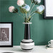 Nordic Horizontal Striped Abstract Art Ceramic Vase-8