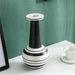 Nordic Horizontal Striped Abstract Art Ceramic Vase-9