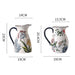 Rural Natural Hand-Painted Porcelain Vase with Handle-5