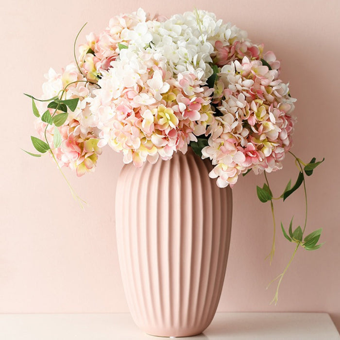 Nordic Simple Vertical Striped Ceramic Vase-8