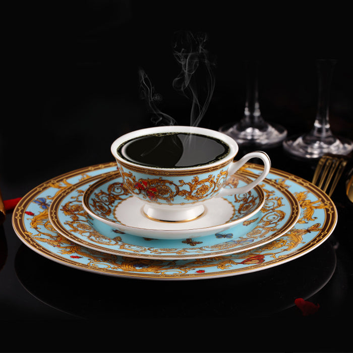 Butterfly Bone China Dinnerset with Coffee Cup,Dinner Plate-3