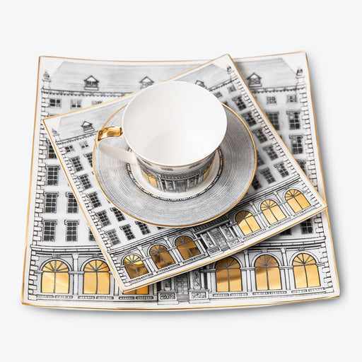 Modern Hand-Painted Bone China Dinnerset with Coffee Cup,Dinner Plate-1