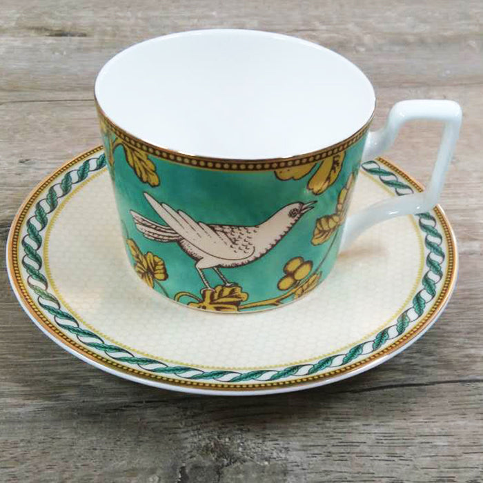 Flower Bird Bone China Dinnerset with Coffee Cup,Dinner Plate-6
