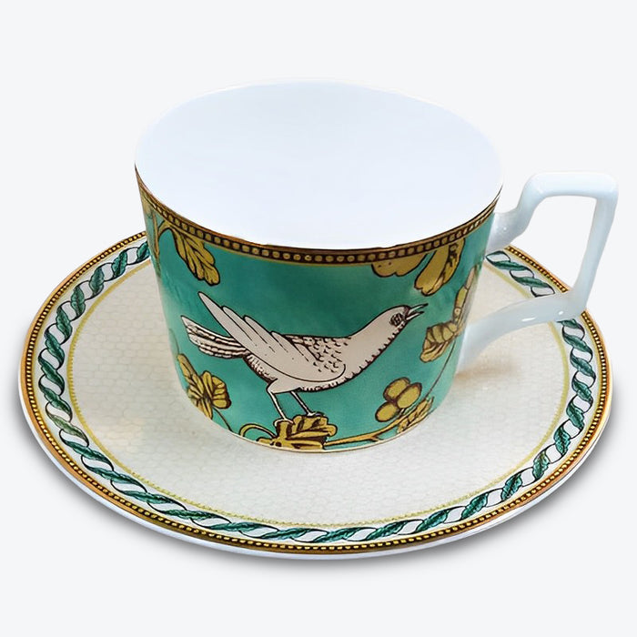 Flower Bird Bone China Dinnerset with Coffee Cup,Dinner Plate-5