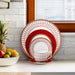 Red Modern Bone China Dinnerset with Coffee Cup,Dinner Plate-2