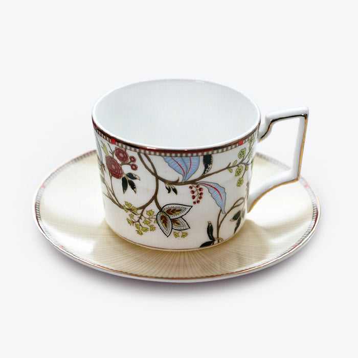 Flower Bone China Dinnerset with Coffee Cup,Dinner Plate-4
