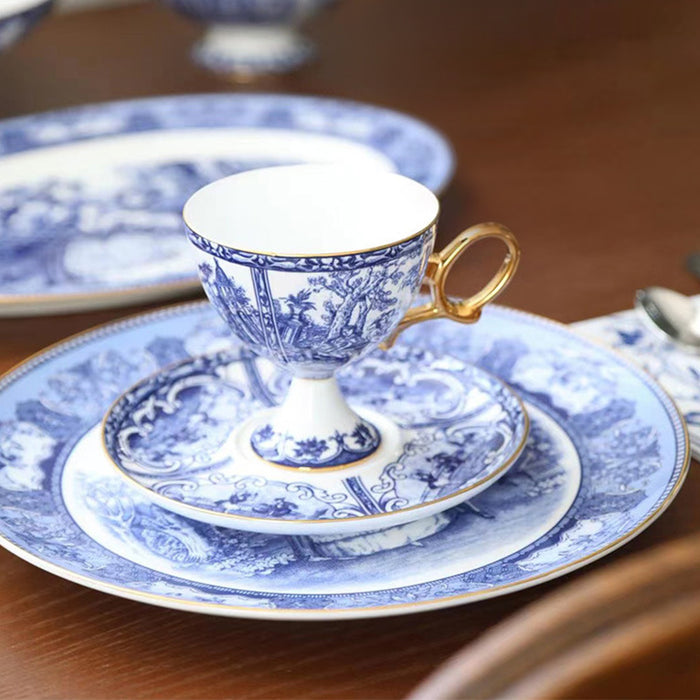 British Manor Bone China Dinnerset with Coffee Cup,Dinner Plate-2