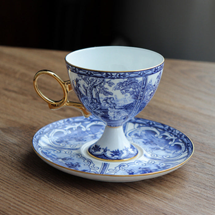 British Manor Bone China Dinnerset with Coffee Cup,Dinner Plate-4