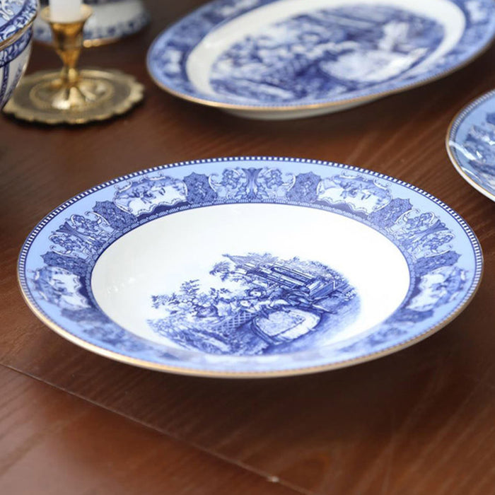 British Manor Bone China Dinnerset with Coffee Cup,Dinner Plate-6