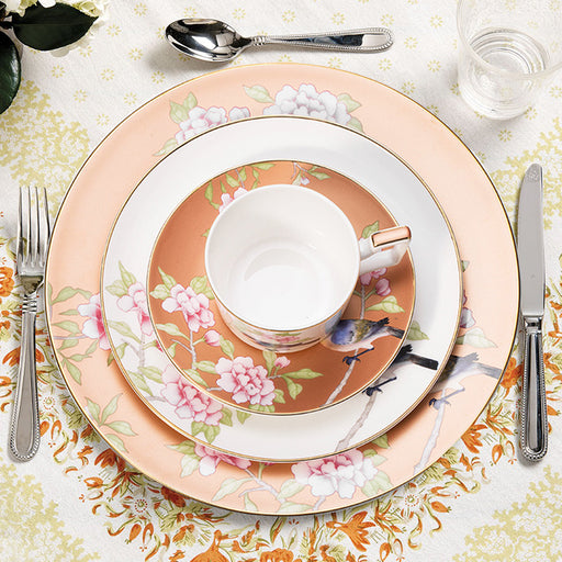 British Flower Bird Bone China Dinnerset with Coffee Cup,Dinner Plate-2